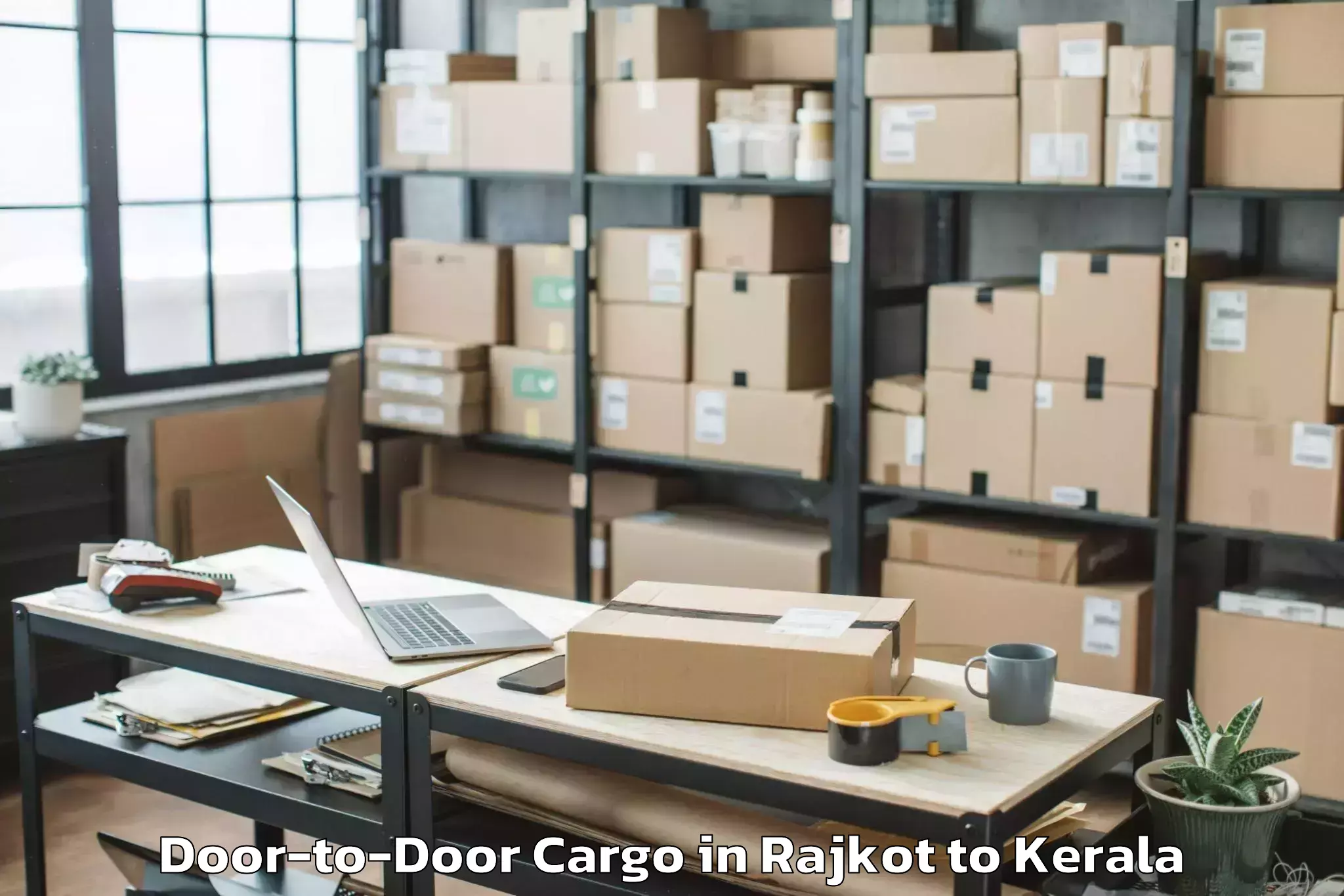 Hassle-Free Rajkot to Peravoor Door To Door Cargo